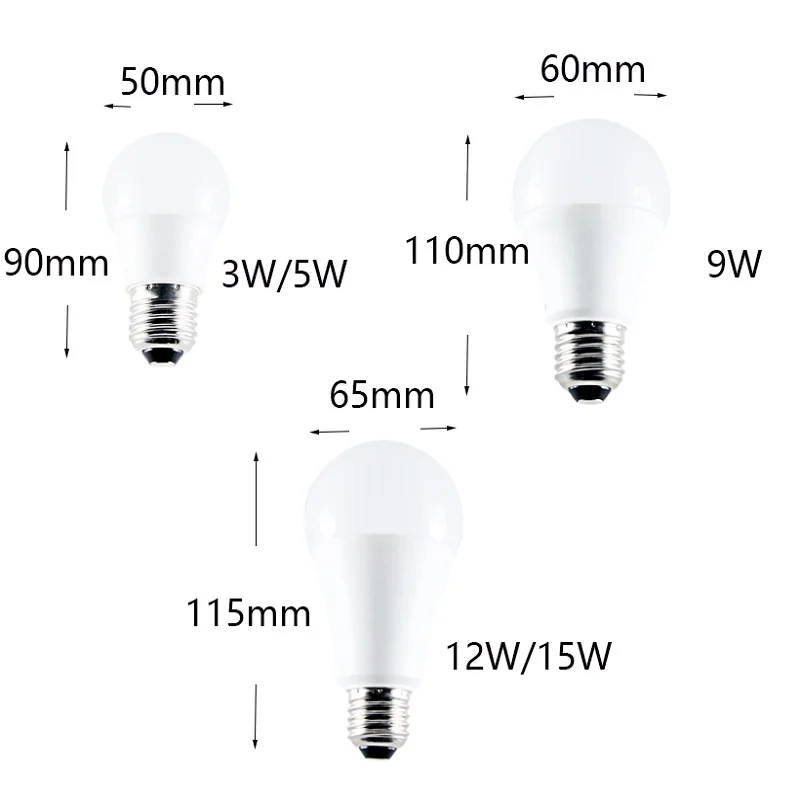 Лампада Светодиодная лампа AC DC 12 V 24 36 43 64 3 W 5 9 15 E27 B22 ampolleta ledlamp Солнечный свет