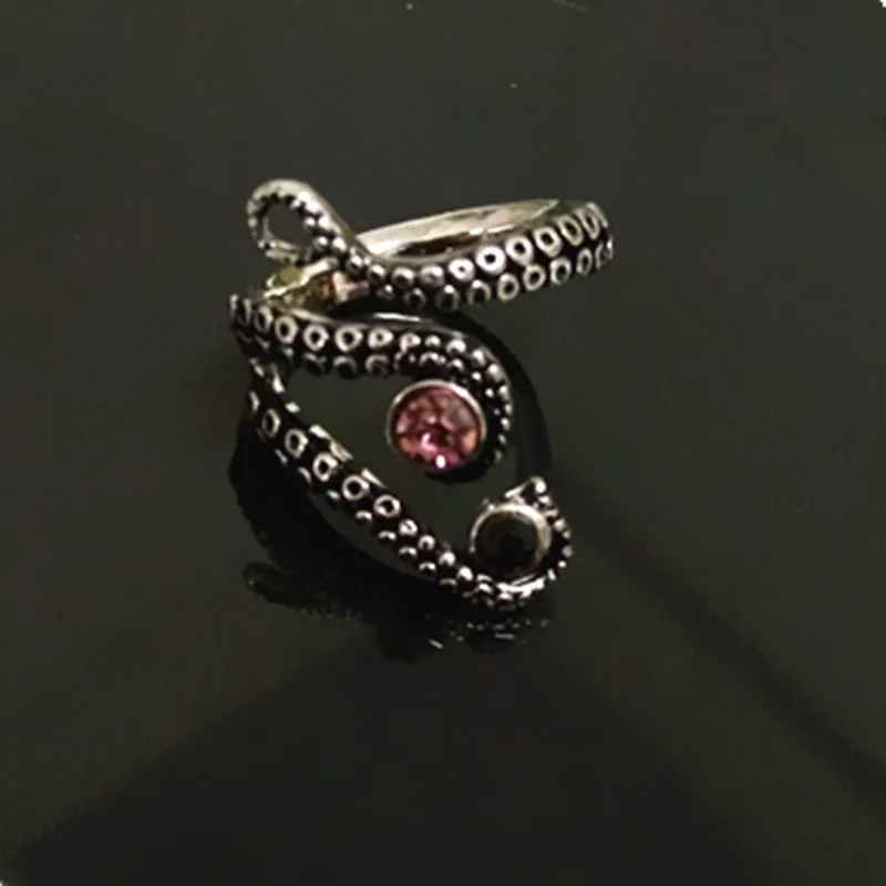 Дропшиппинг щупальца осьминог кольцо соблазнительное в древнем покрытии Черный