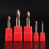 lijun hrc60 alloy coated tungsten carbide steel point angle 90 degree spot drill bit for machining hole drill chamfering tools