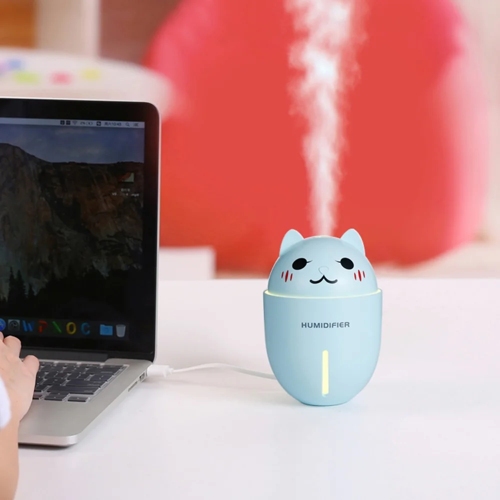 Мини ультразвуковой увлажнитель воздуха Ночной светильник USB 3 в 1 светодиодная