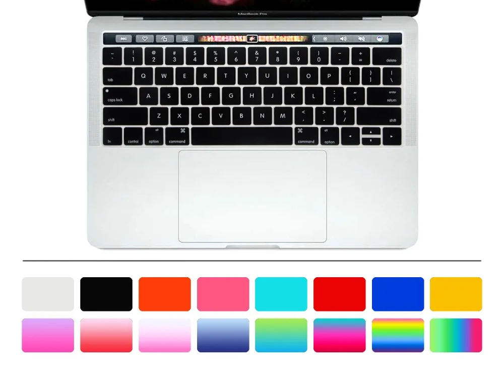 Чехол для клавиатуры US MacBook Pro с сенсорной панелью 13 или 15 дюймов (A1989 A1990 и A1706 A1707)