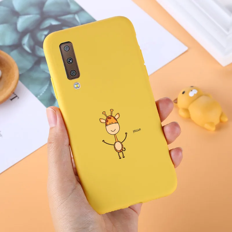 Для samsung Galaxy A7 силиконовый чехол ТПУ чехол для телефона для samsung A8 A6 плюс J4 J6 J8 S7 край S8 S9 плюс S10 Примечание 10 Pro - Цвет: 014