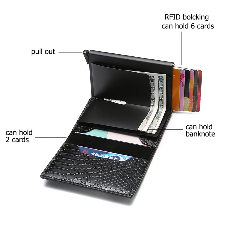 ZOVYVOL Новый RFID ID держатель для карт визитница из искусственной кожи высокое