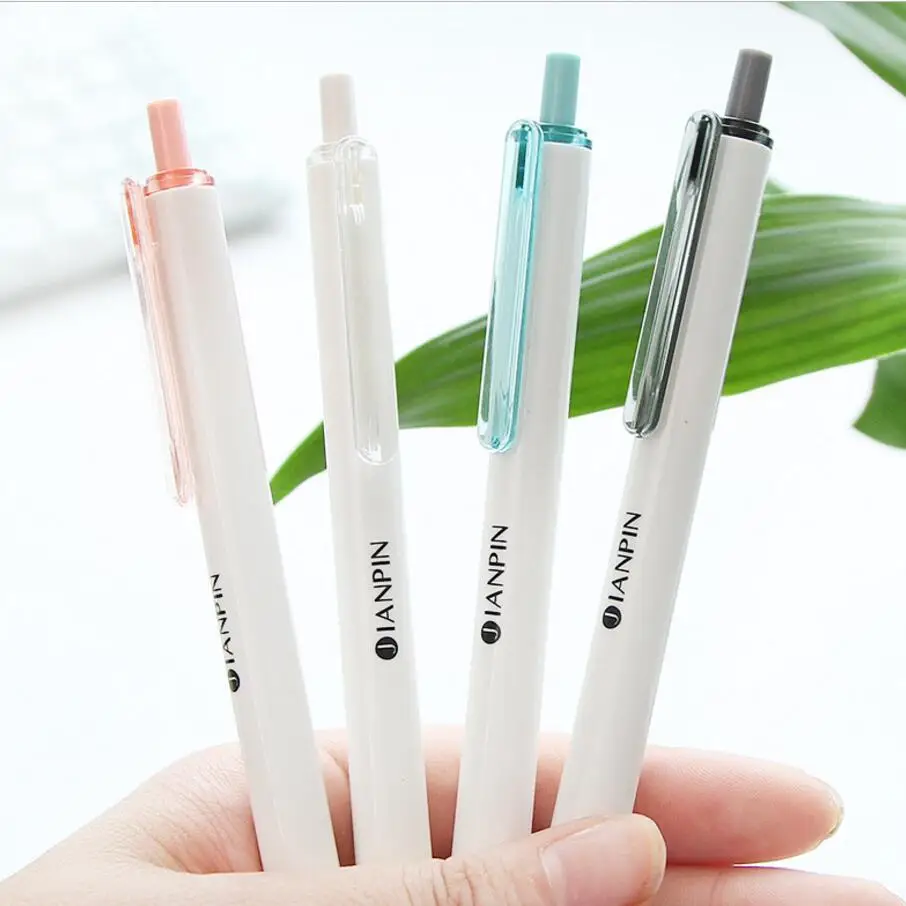 12 штук в упаковке новый милый мультфильм Черная гелевая ручка Набор Kawaii