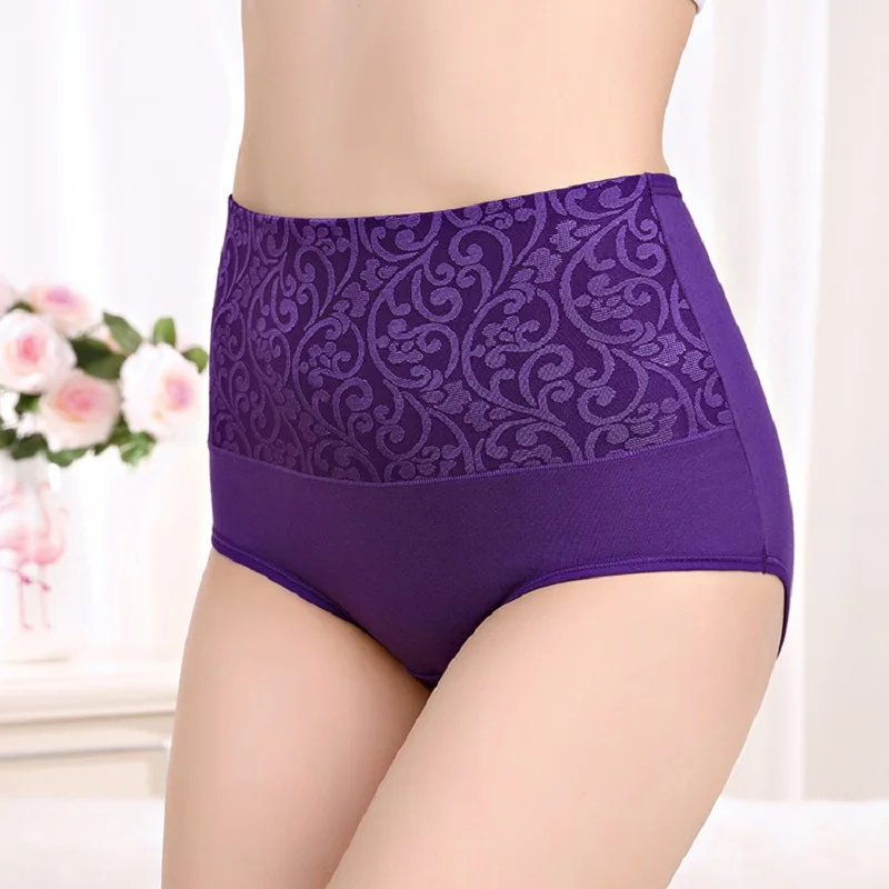 THSISSUE Women Panties Underwear Breathable Briefs Ladies for Sexy High Waist Underpants Large Size |