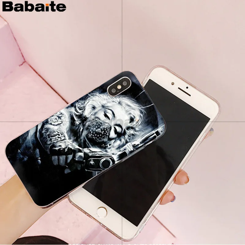 A14 Babaite Мэрилин Монро Мягкий ТПУ чехол для телефона iPhone X XS MAX 6 6s 7 7plus 8 8Plus 5 5S SE XR - Цвет: A14