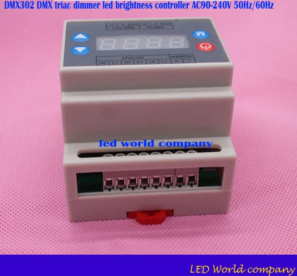 Бесплатная доставка DMX302 DMX triac диммер СВЕТОДИОДНЫЙ регулятор яркости AC90 240V