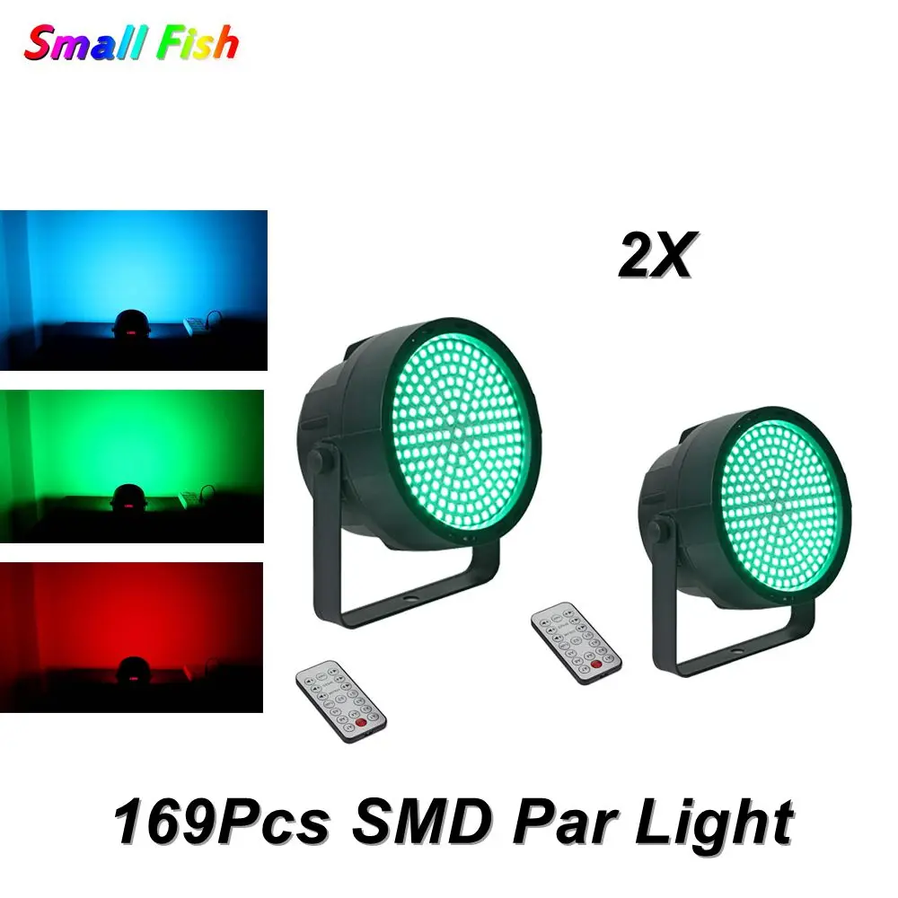 169LED S RGB LED Flat Par Светильник DMX Strobe Stage светильник Remote освещение для ночного клуба Disco