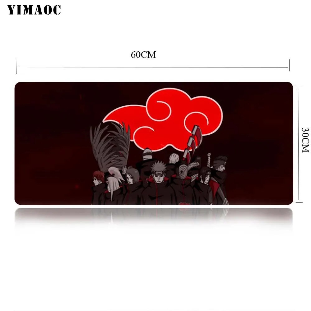 YIMAOC Наруто Коврик для компьютерной мыши коврик для мыши Противоскользящий натуральный резиновый игровой коврик для мыши 30x60 см