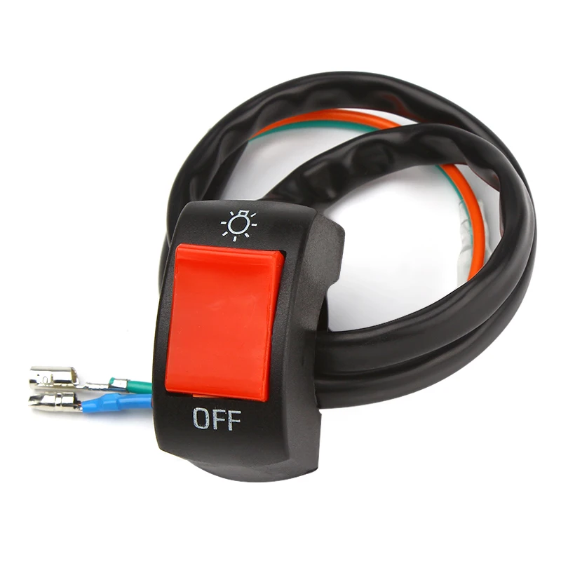 12 В DC мотоциклетный светильник на руль и противотуманный кнопка