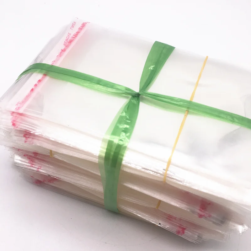 

100pcs 8x13cm Resealable Poly Bag Transparent Opp Bag Plastic Bags Self Adhesive Seal Jewellery Making Bag