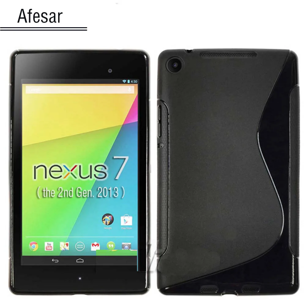 Чехол из ТПУ для Nexus 7 2013 Новый чехол планшета Google FHD силиконовый (не 1st)|tablet pouch|nexus