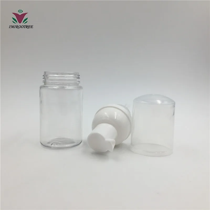 

100pcsx 30ml BPA Free Transparent Small Liquid Hand Soap Dispenser Foaming Pump Bottles