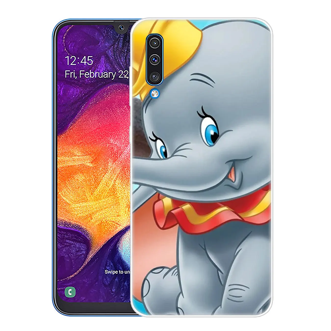 Твердый прозрачный чехол для телефона Lavaza Dumbo elephant Samsung Galaxy A10 A20 A30 A40 A50 A60 A70 M40 M30 M20