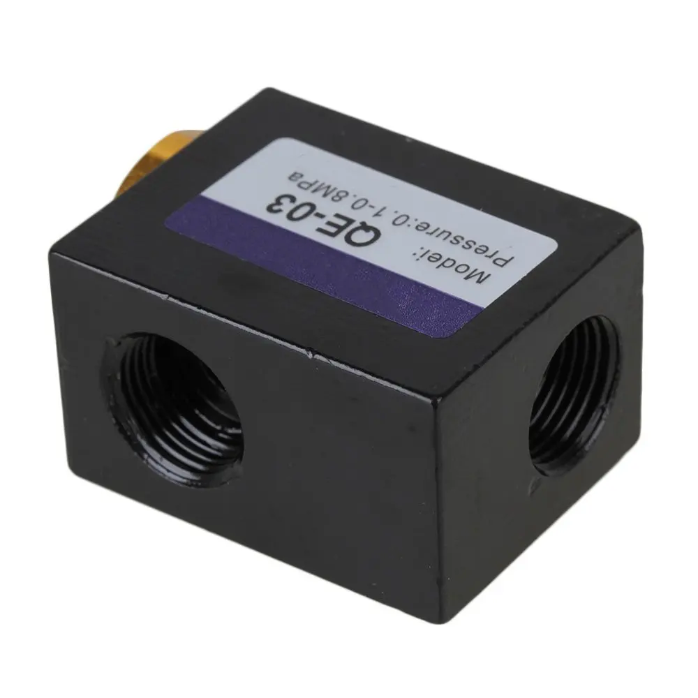 Черный Пневматический Быстрый воздушный выхлопный клапан 3/8 дюйма входные порты