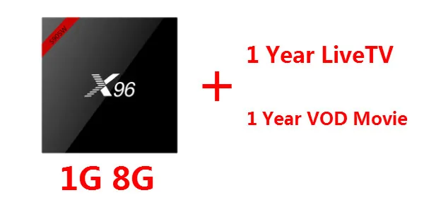 X96 X96W Android tv Box Android 7,1 S905W четырехъядерный телеприставка 2,4 ГГц WiFi Bluetooth 4,0 WiFi 4K медиаплеер X 96 приставка - Цвет: X96W 1G8G IPTV