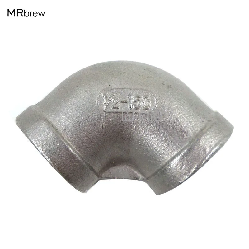 Нержавеющая сталь 304 90 градусов локоть 1/2 &quotBSP Homebrew оборудование фитинг