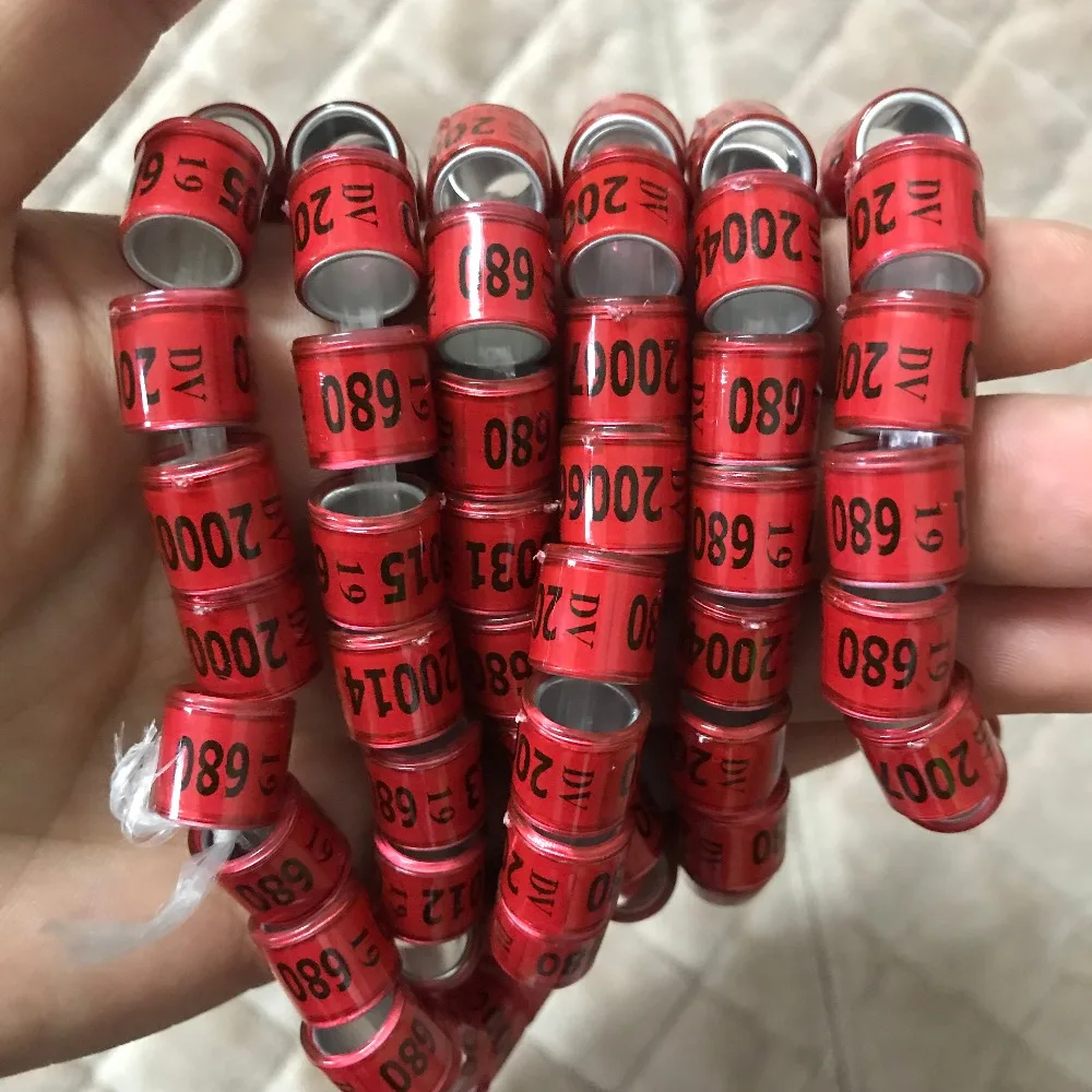 2019 розово-красное DV кольца для голубей bird ring 100 шт./лот | Безопасность и защита