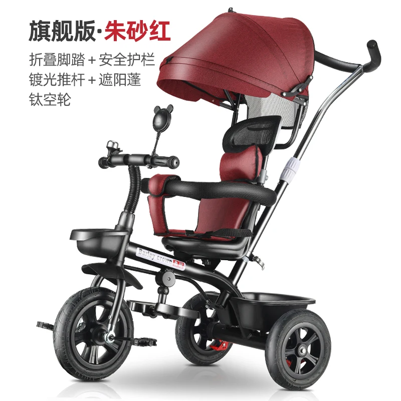 Micr trike xl, детский трехколесный велосипед для детей от 3 месяцев до 3 лет, подарок, детская прогулочная коляска, детский велосипед 3 в 1 - Цвет: Хаки