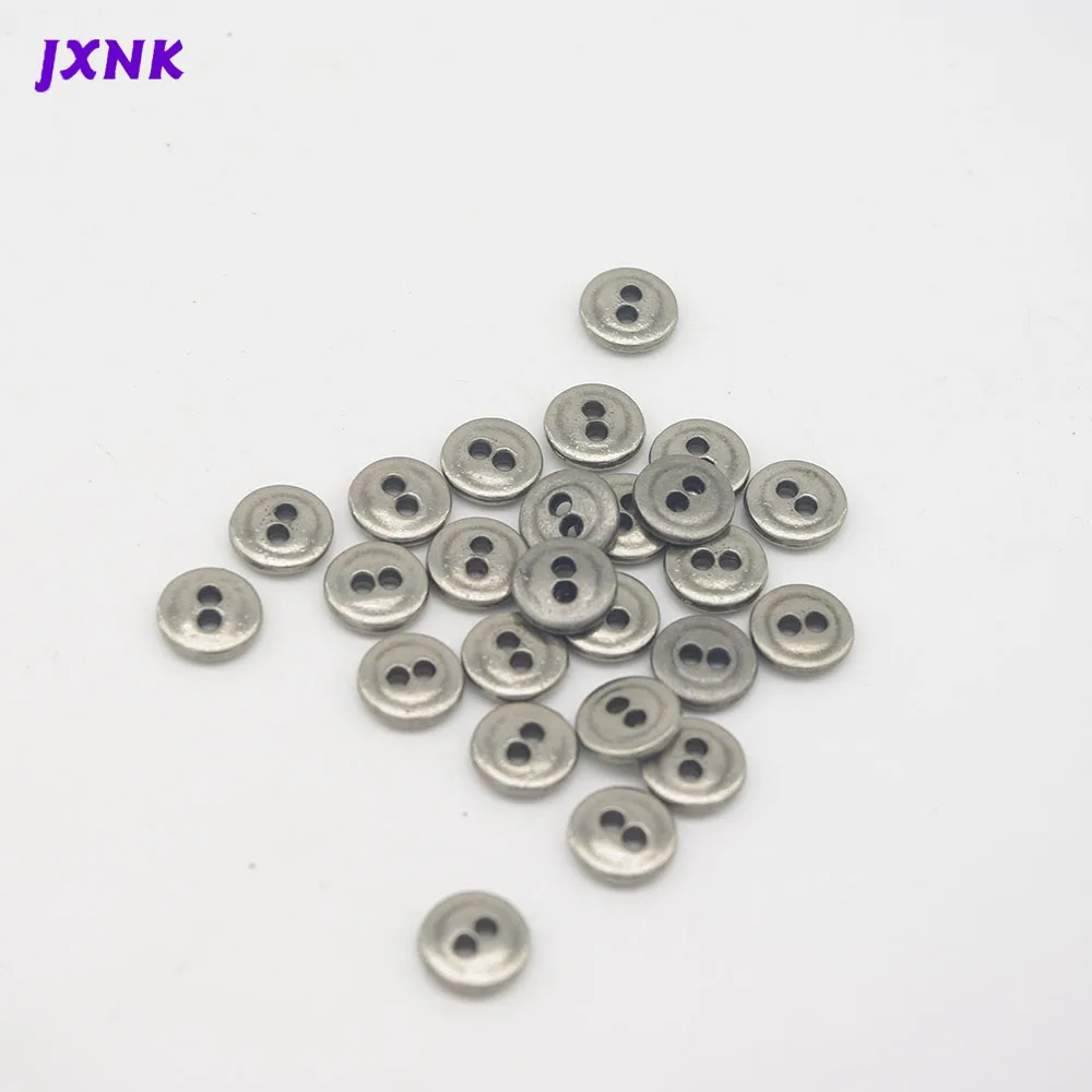 Пуговицы ручной работы 20 шт./лот 2 отверстия металлические пуговицы для рукоделия