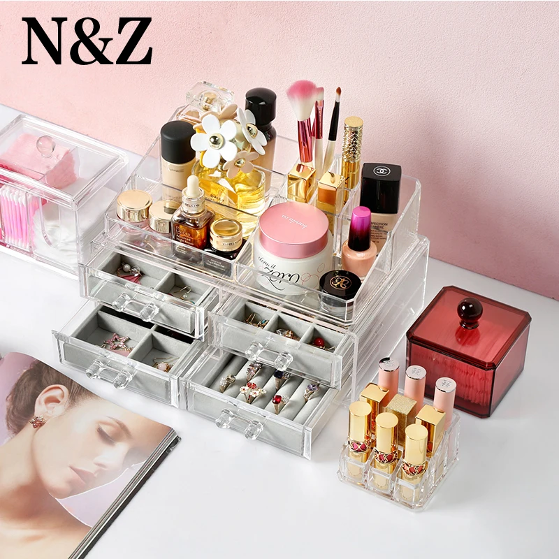 N & Z качественный бархатный портативный лоток для показа ювелирных изделий колец