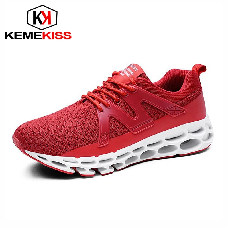 KemeKiss Personality Men Casual Shoes Lace Up Solid Color Sneakers Fretwork Bottom Walking Male Footwear Size 39-46 | Обувь