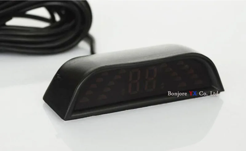 Koorinwoo Parktronic Car Parking Sensors LCD Display 4 Radars Buzzer bibi Alarm Alert Indicator Probes Car-detector Blind