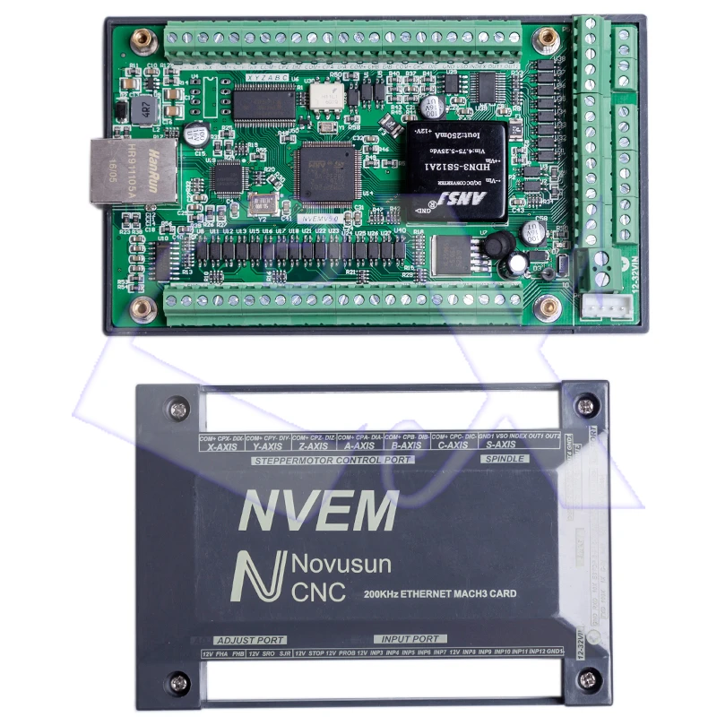 NVEM V2.1 6 axis CNC Управление; 200 кГц Ethernet MACH3 движения Управление Поддержка карт 6 с одноосным шаговым двигателем Управление