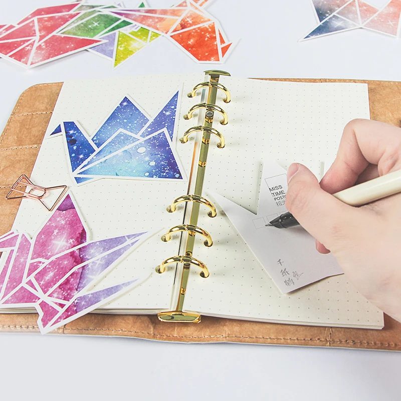 

30pcs colorful paper crane design memory postcard invitation Greeting Cards gift Christmas postcard invitation