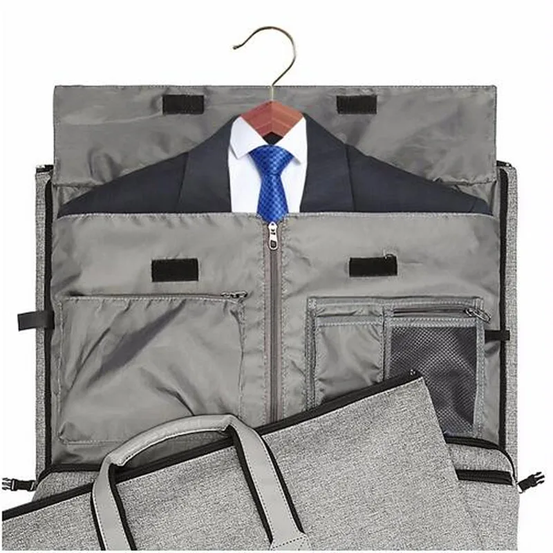 New Travel Garment Bag with Shoulder Strap Duffel Carry on Hanging Suitcase Clothing Business Multiple Pockets | Багаж и сумки