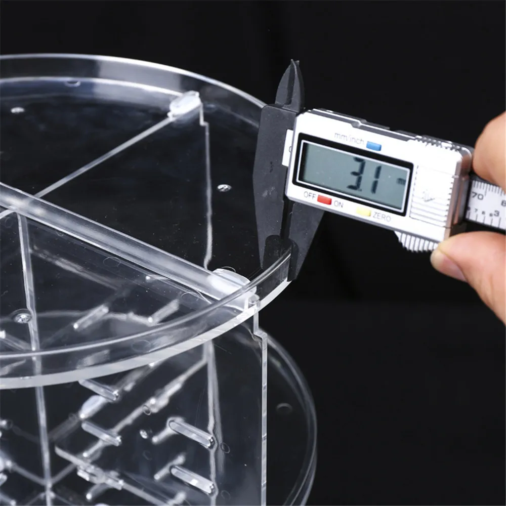 LIYIMENG Portable Transparent Makeup Organizer Storage Box Acrylic Make Up Cosmetic Drawers | Дом и сад