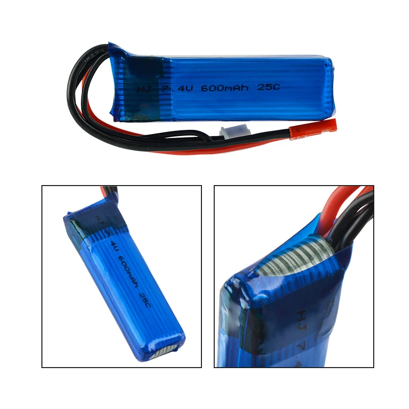4 5 шт./лот 7 В 520 мАч 600 25C Lipo батарея 2s с соединительным кабелем для WLtoys A202 A212 A222 A232 A242