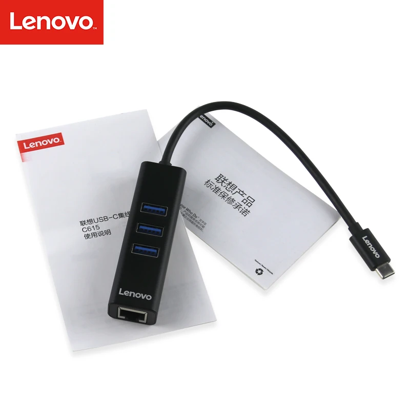 Lenovo 3 Ethernet RJ45 USB 0 концентратор usb3.1 type c USBc в порта usb гигабитный LAN адаптер для apple