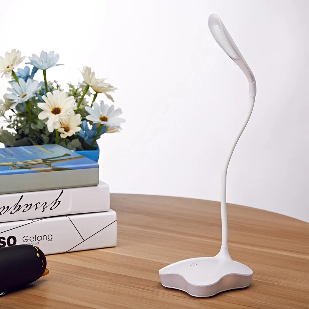 Finether USB Rechargeable LED Table Lamp Touch Sensor Dimmable 2-in-1 Portable Folding Night Lamp Desk Table Lamp