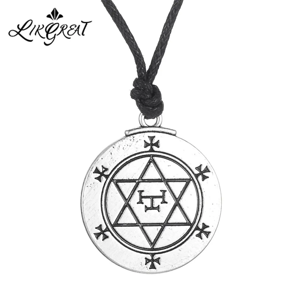 LIKGREAT винтажная религиозная экстраграмма значок женской модели ожерелье