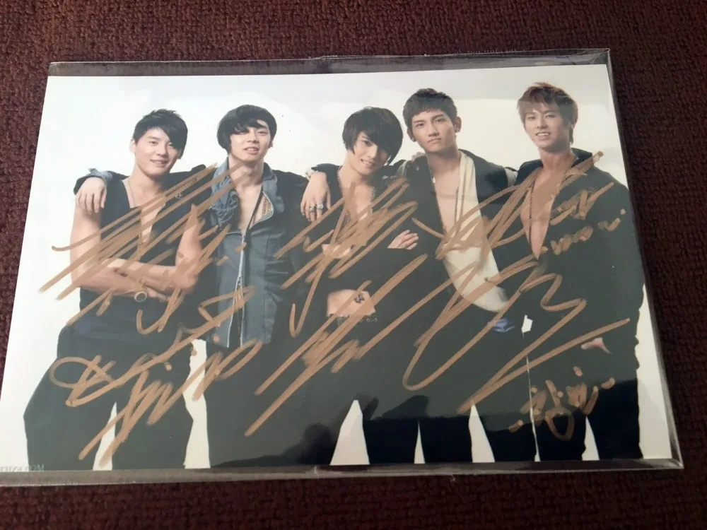 TVXQ с автографом подписанная фотография новинка корейский стиль 4*6 дюймов 10*15 см