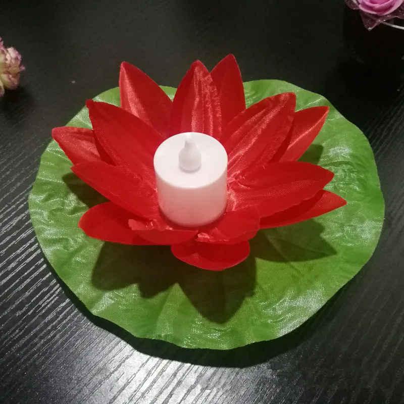 CLAITE 5 шт LED романтические Лотос воды латерн лампы желая вода плавающая свеча свет