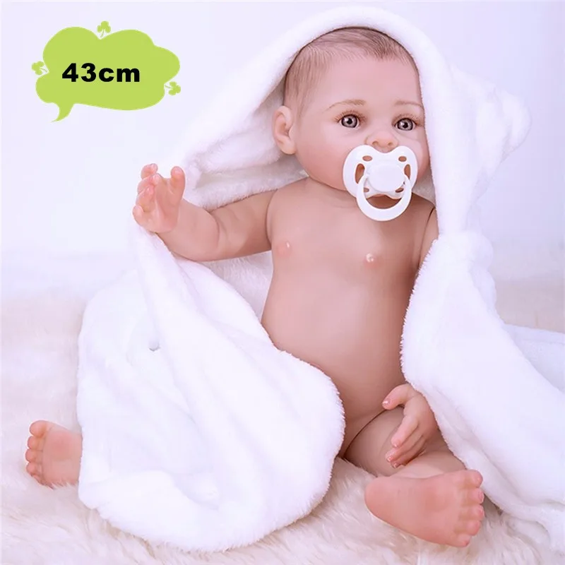 brown eyes NPK Bebe Reborn полный корпус силиконовая кукла Reborn Baby Кукла Реалистичная Boneca Reborn игрушка для ванны подарок на день рождения для детей - Цвет: brown eyes