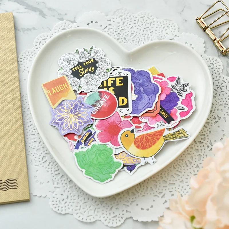 KSCRAFT Tell Your Story Paper Cardstock Die Cut Stickers for DIY Scrapbooking/photo album Decoration Card Making Crafts | Дом и сад
