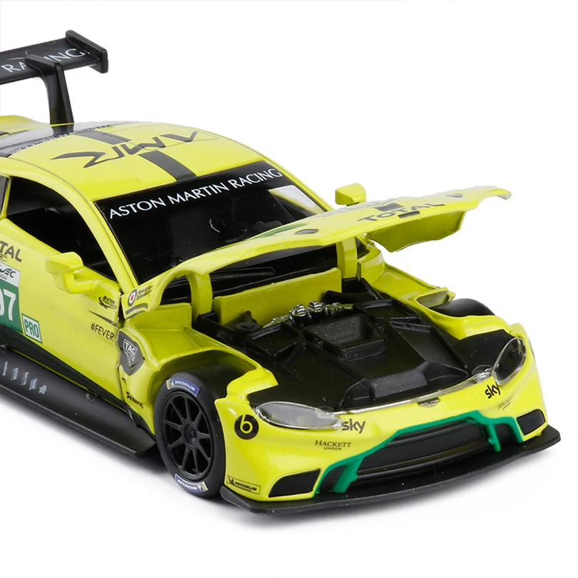 1/32 GTE Le Mans, игрушечный автомобиль, модель автомобиля из сплава, детские игрушки, настоящая коллекция, подарок, дорожный автомобиль
