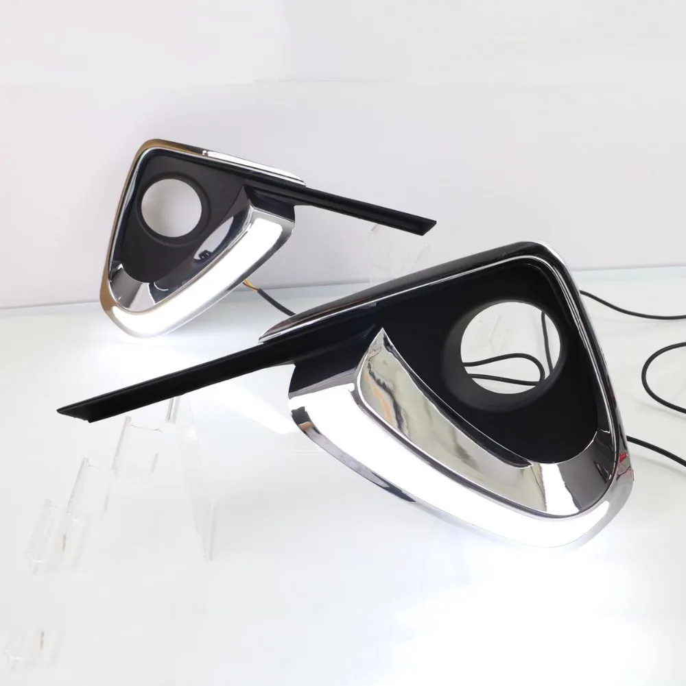 Светодио дный LED передние дневные ходовые огни Задний бампер туман крышка лампы