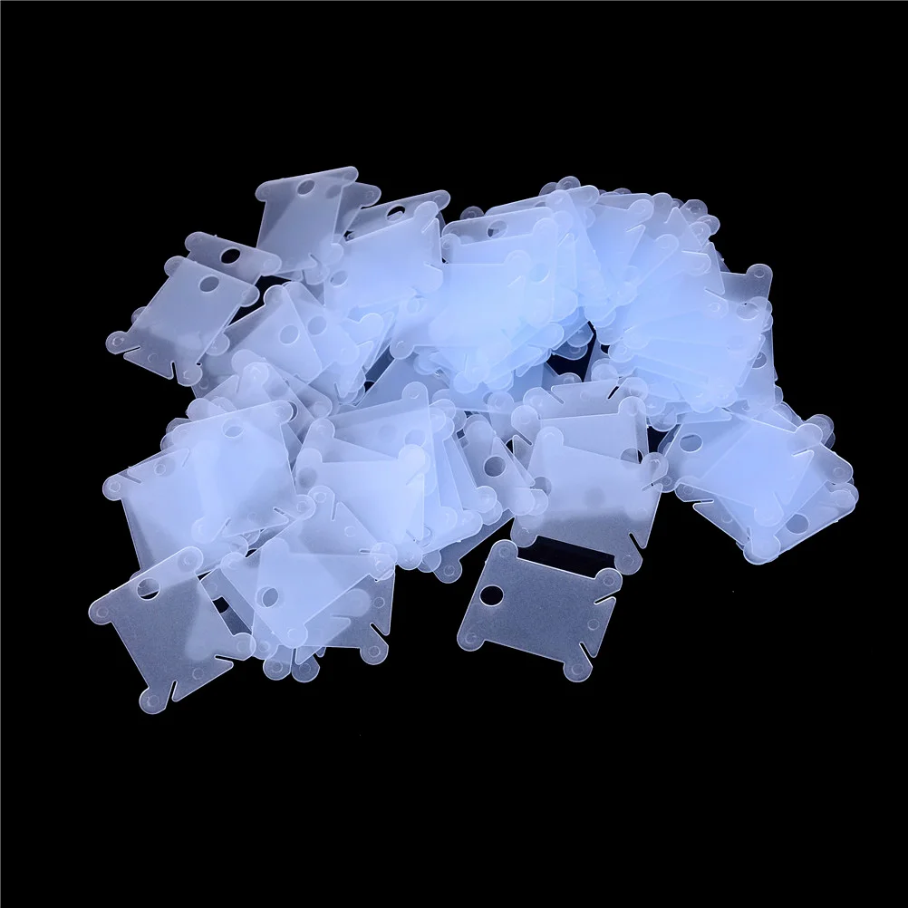 Blue Горячая 100 шт./упак. Пластик мулине Craft нижней нити вышивки крестом держатель для хранения - Цвет: Blue