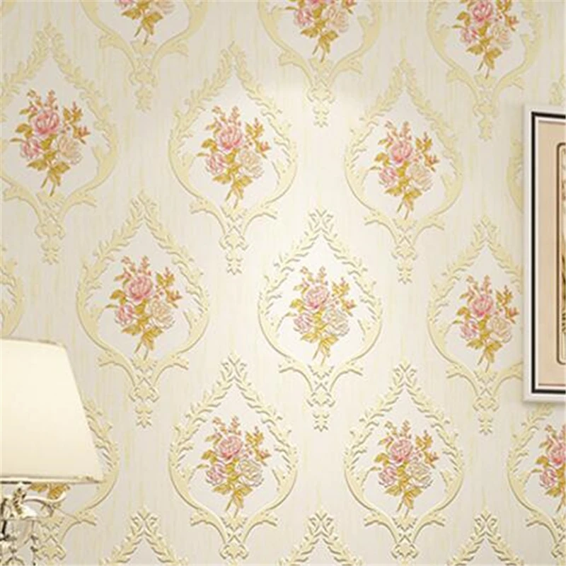 Wellyu 3D Европейский пасторальный цветок нетканые обои Гостиная Спальня Салон