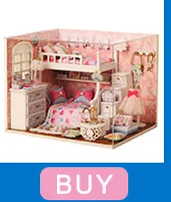 Кукольный дом Миниатюрный DIY кукольный домик с деревянная мебель для дома рождественский дом игрушки для детей подарок на день рождения TW8