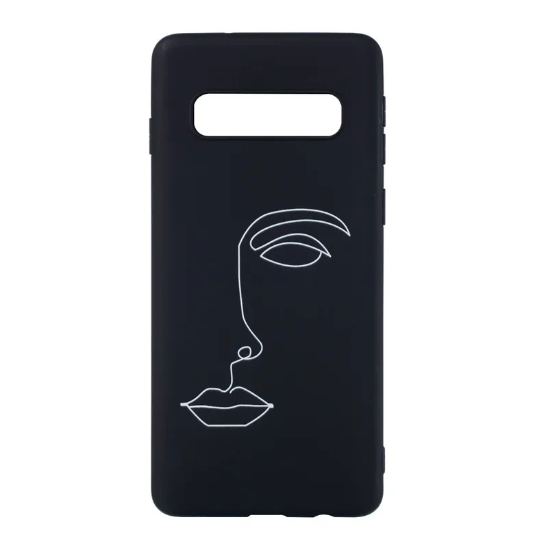 F Силиконовый чехол для samsung Galaxy S10 Couqe, мягкая задняя крышка из ТПУ для samsung S 10 Plus S10e S10Plus, тонкий чехол для телефона s Capa - Цвет: F