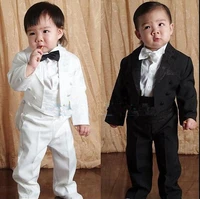 3 styles baby boy wedding suit 5 pcscoatvestshirtbow tiepants newborn baby wedding suit party baptism christmas dress