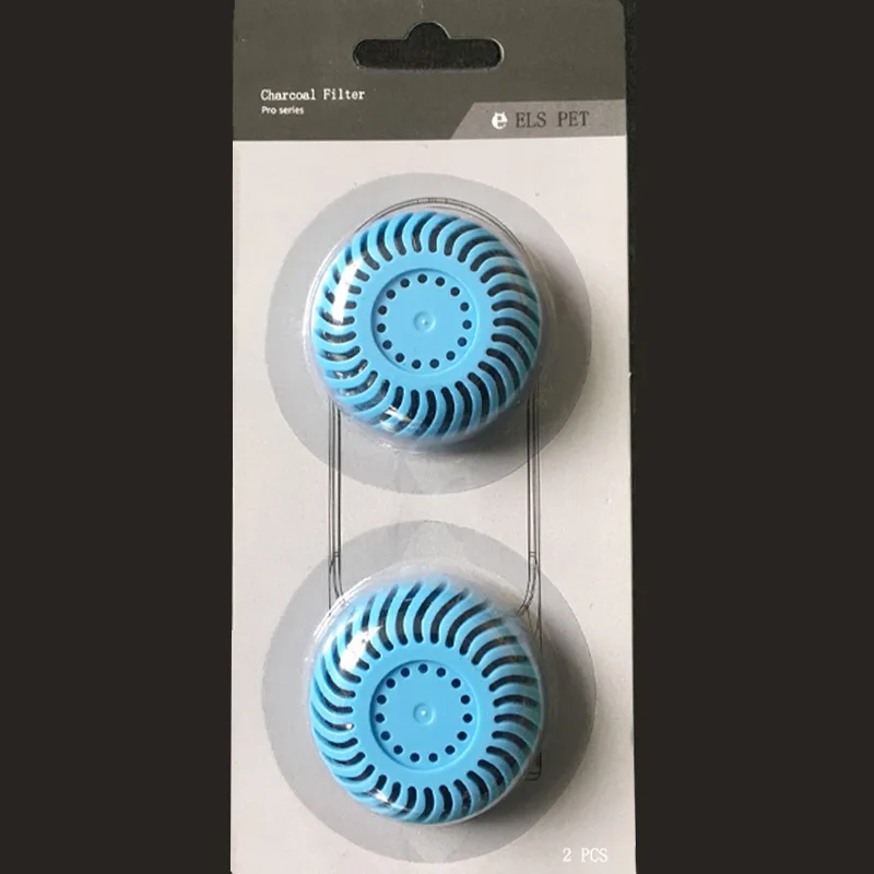 Blue filter element QQQPET портативная бутылка для воды для домашних собак, для маленьких и больших собак, для путешествий, для щенков, кошек, поилка, для улицы, для домашних животных, диспенсер для воды, кормушка для домашних животных - Цвет: Blue filter element