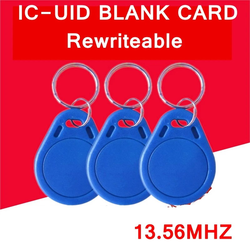 1PCS Key Ring IC-UID Blank card Chinese magic 13.56MHZ rewriteable blank IC Card MI S50 clone COPY | Безопасность и защита
