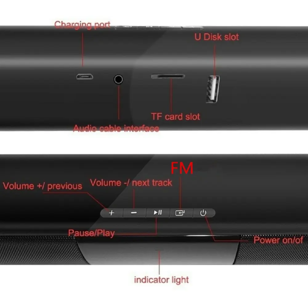 20 Вт беспроводной Bluetooth динамик fm радио Мощный ПК Колонка 2,1 ТВ звуковая панель 3d стерео сабвуфер музыкальный бум-бокс телефон ТВ компьютер
