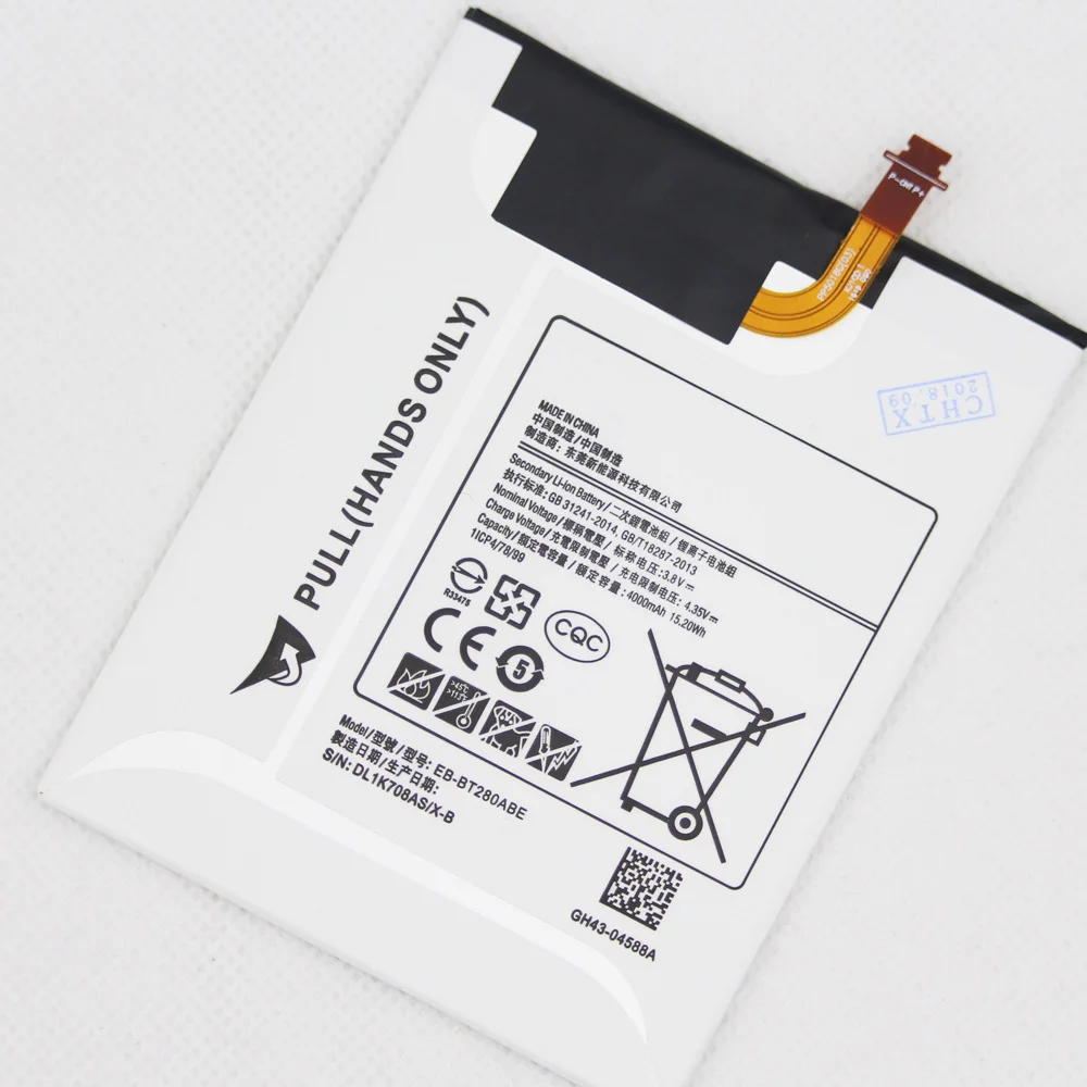ISUNOO литиевая батарея для Galaxy Tab A 7 0 SM-T280 T280 T285 Подлинная планшета EB-BT280ABE 4000 мАч с